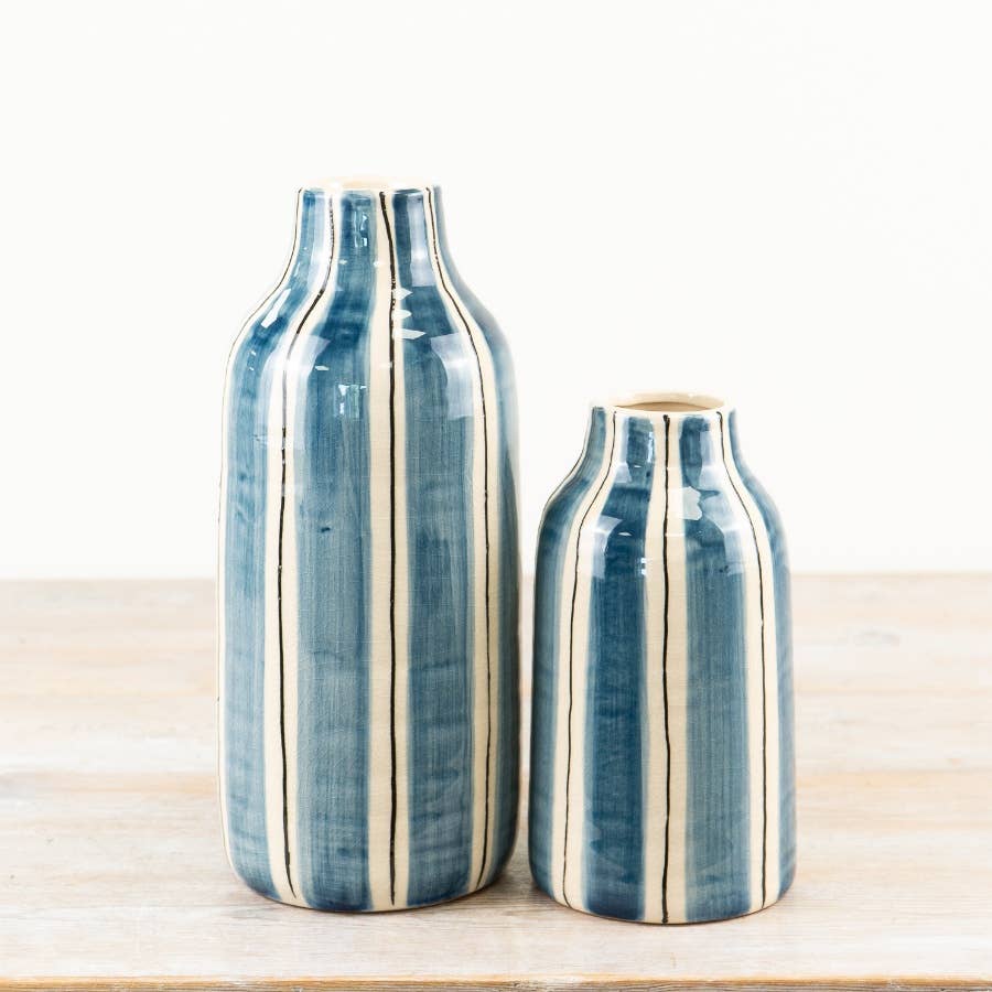 Bottle Striped Vase
