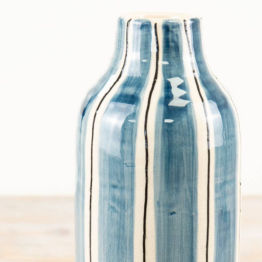 Bottle Striped Vase