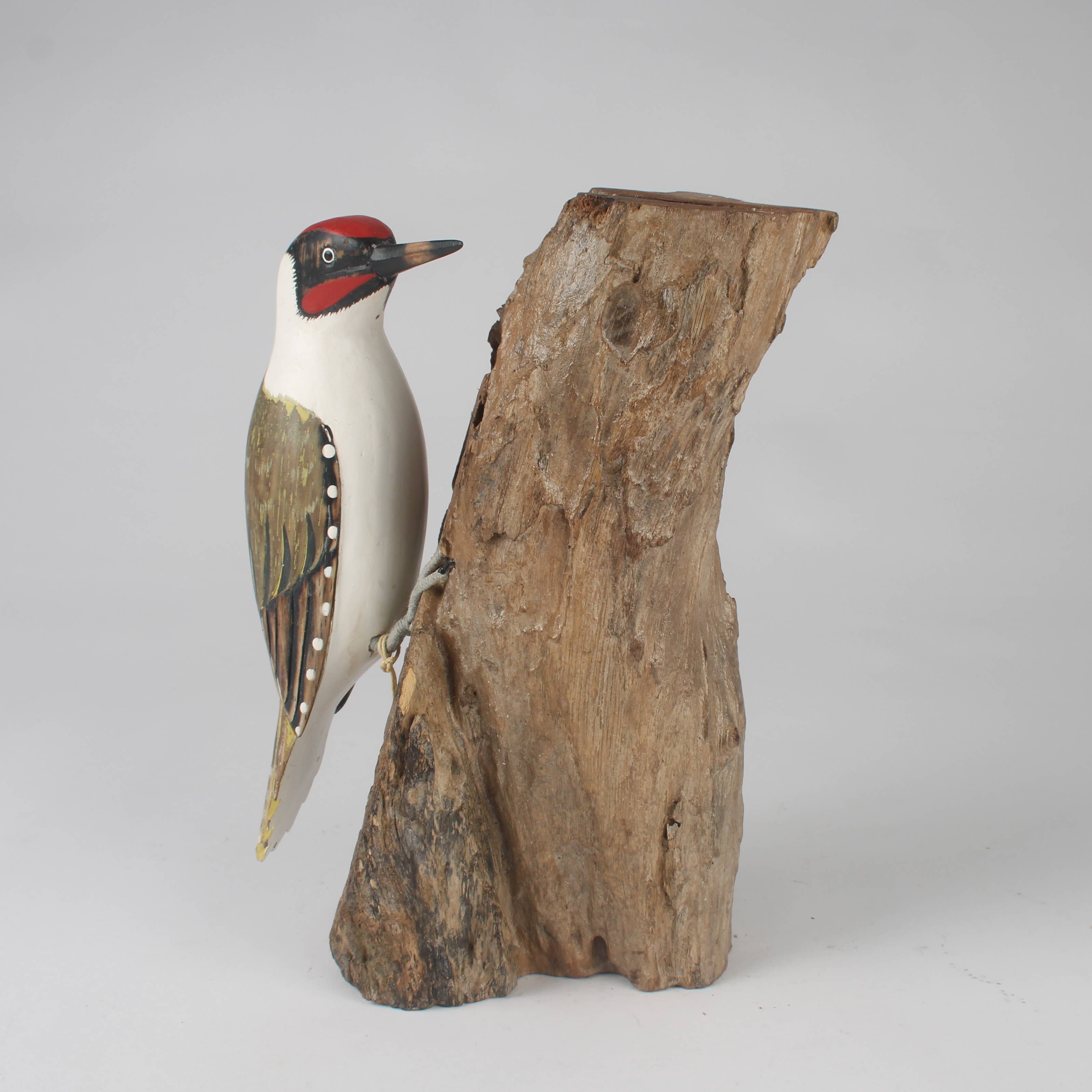 Hand Carved Green Woodpecker by Archipelago