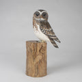 Hand Carved Wooden Little Owl by Archipelago
