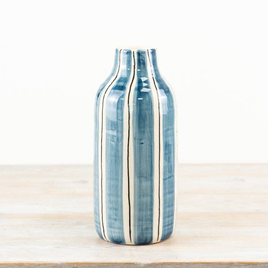 Bottle Striped Vase