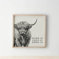 Highland Cow Frame